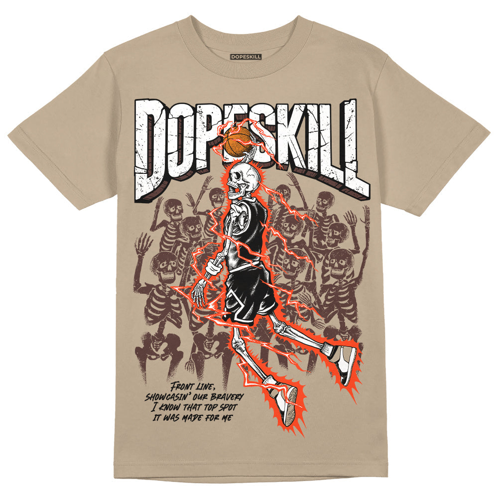 Latte 1s DopeSkill Medium Brown T-shirt Thunder Dunk Graphic