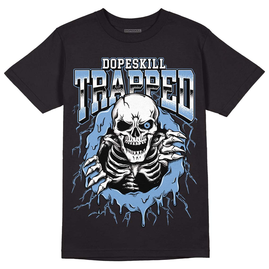 University Blue 5s DopeSkill T-Shirt Trapped Halloween Graphic