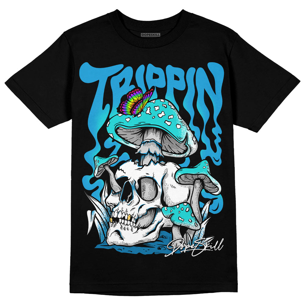 Military Blue 4s DopeSkill T-Shirt Trippin Graphic
