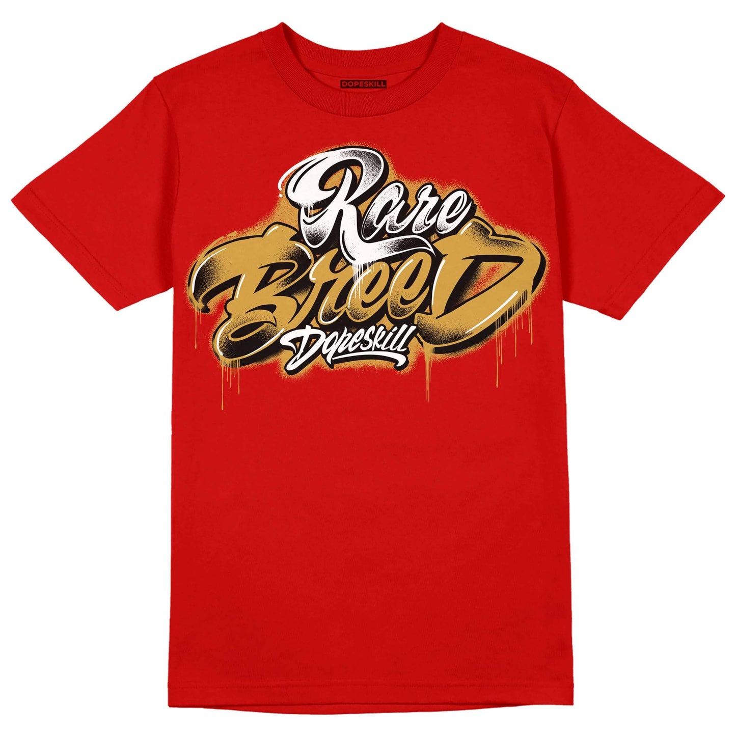 Red Collection DopeSkill Red T-shirt Rare Breed Type Graphic