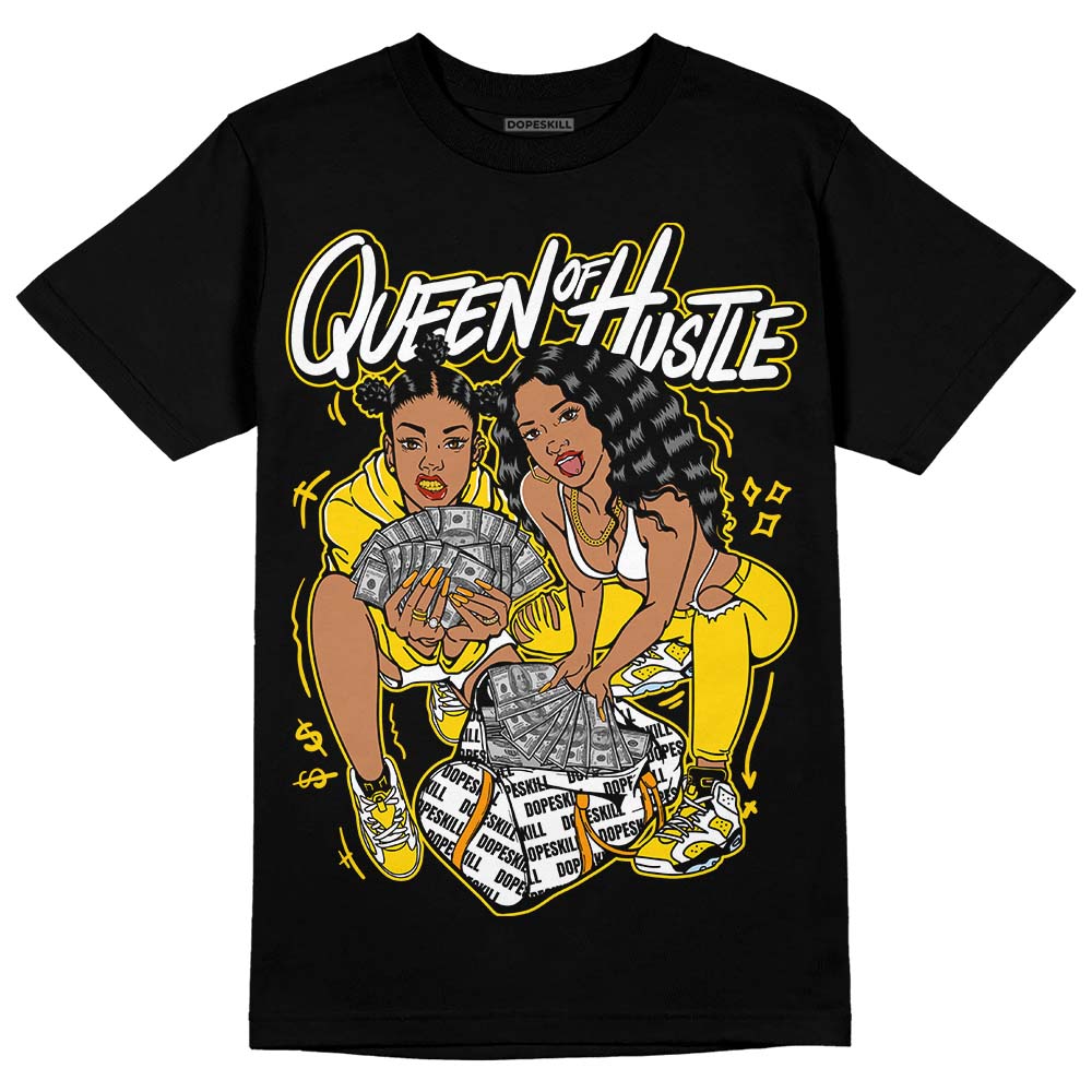 Yellow Ochre 6s DopeSkill T-Shirt Queen Of Hustle Graphic
