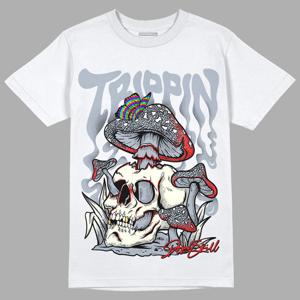 White Cement Reimagined 3s DopeSkill T-Shirt Trippin Graphic