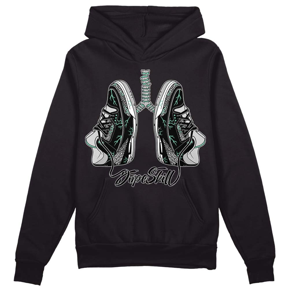 Green Glow 3s DopeSkill Hoodie Sweatshirt Breathe Graphic