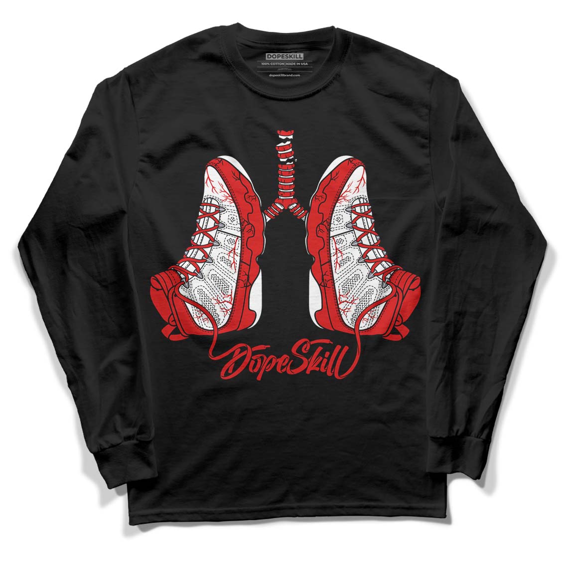 Gym Red 9s DopeSkill Long Sleeve T-Shirt Breathe Graphic