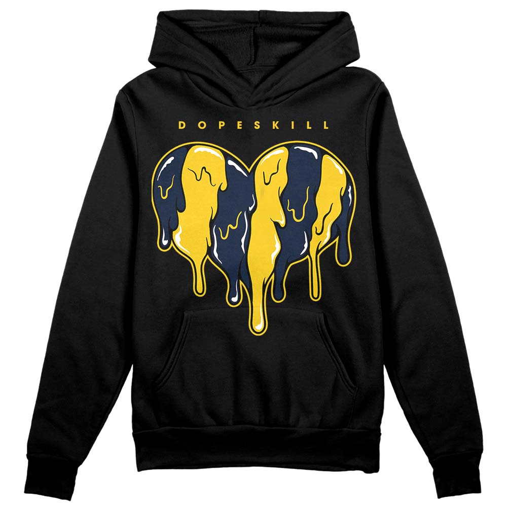 Michigan Dunks DopeSkill Hoodie Sweatshirt Slime Drip Heart Graphic