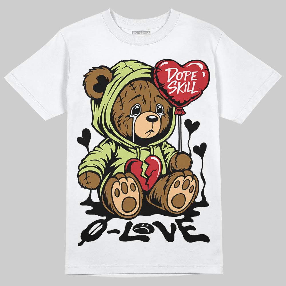 Luminous Green 5s DopeSkill T-Shirt Broken Bear Graphic