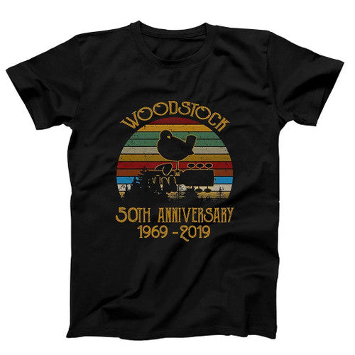 50Thiversary 1969 2019 Woodstock Music Vintage Retro Man's T-Shirt Tee