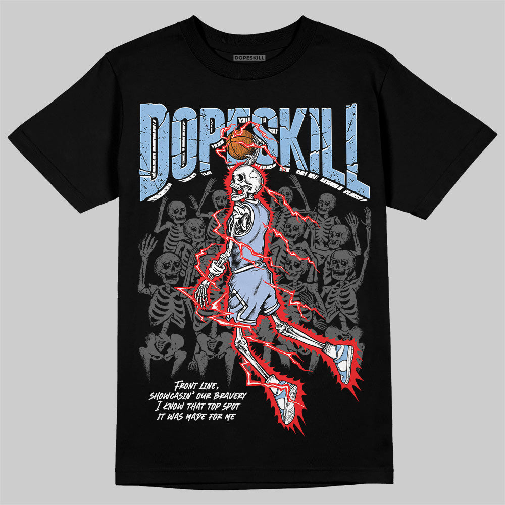 Women's Runner Sneaker Light Blue DopeSkill T-Shirt Thunder Dunk Graphic