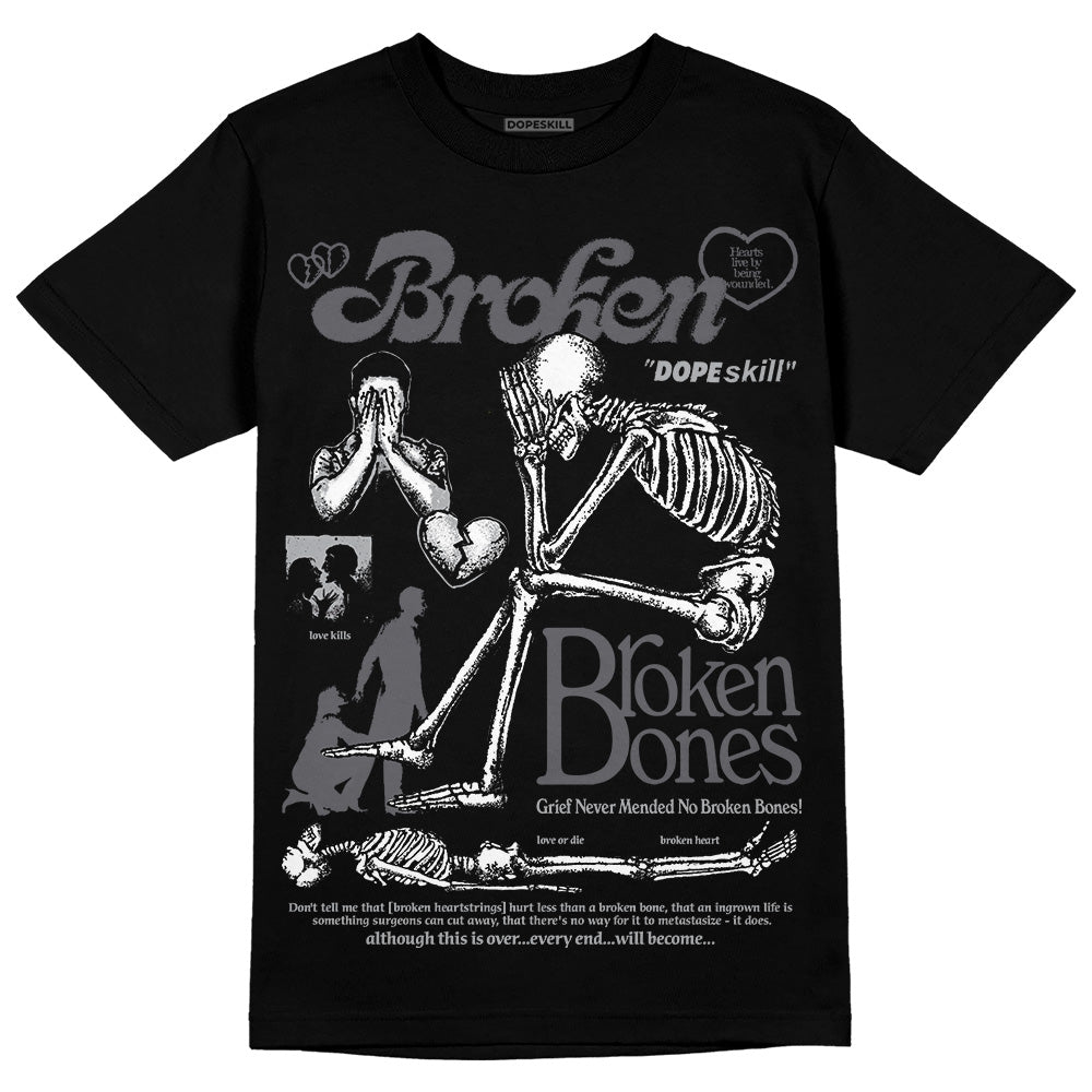 Wet Cement 4s DopeSkill T-Shirt Broken Bones Graphic