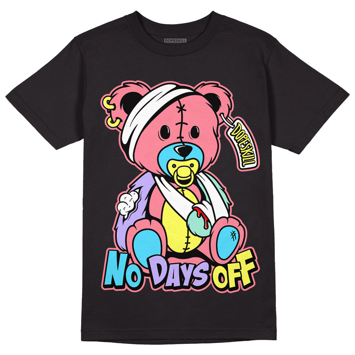Candy Easter Dunk Low DopeSkill T-Shirt Hurt Bear Graphic