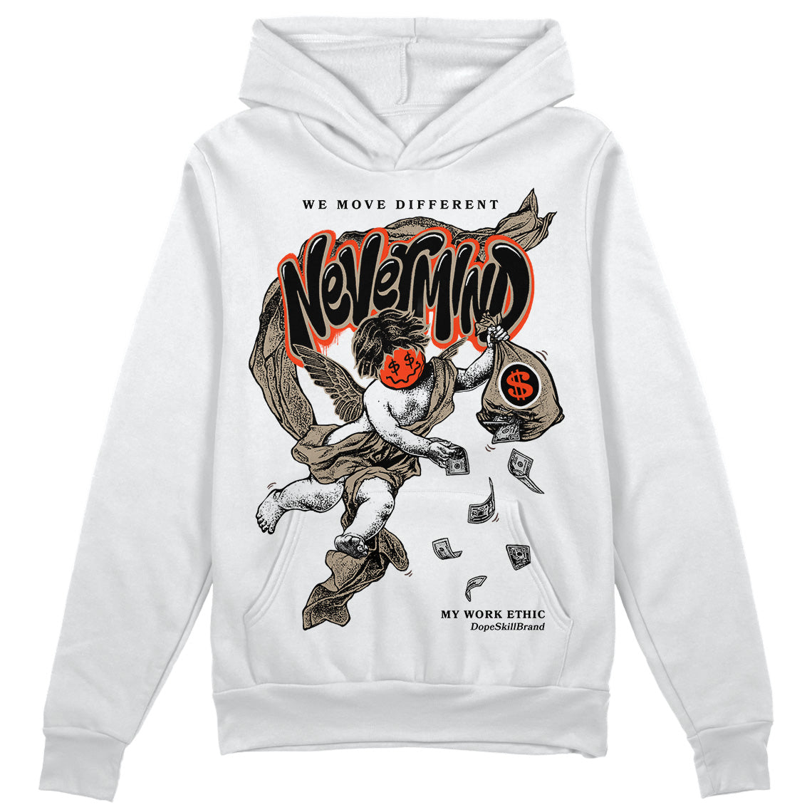 Latte 1s DopeSkill Hoodie Sweatshirt Nevermind Graphic