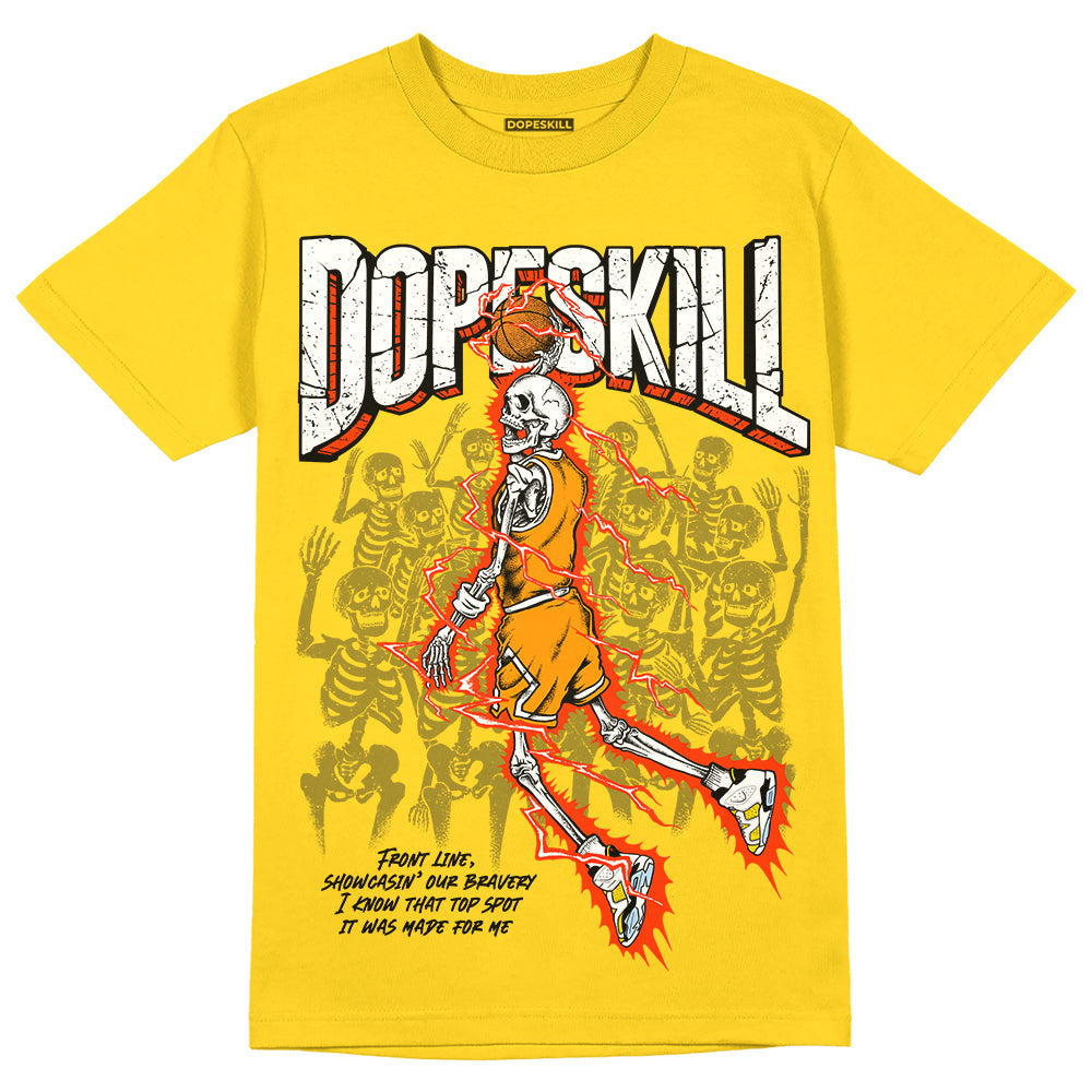 Yellow Ochre 6s DopeSkill Yellow T-shirt Thunder Dunk Graphic