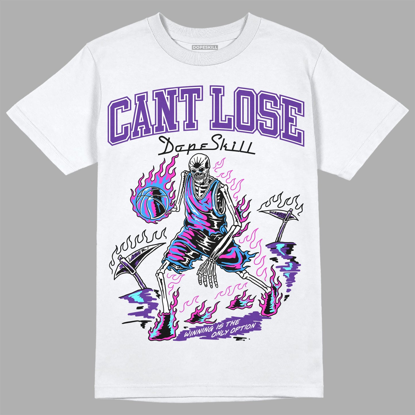 PURPLE Collection DopeSkill T-Shirt Cant Lose Graphic