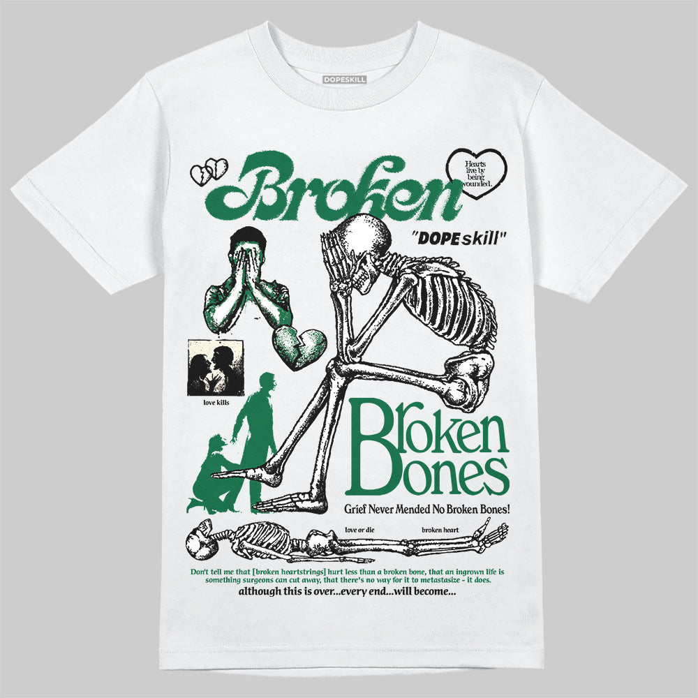 Pine Green 13s DopeSkill T-Shirt Broken Bones Graphic