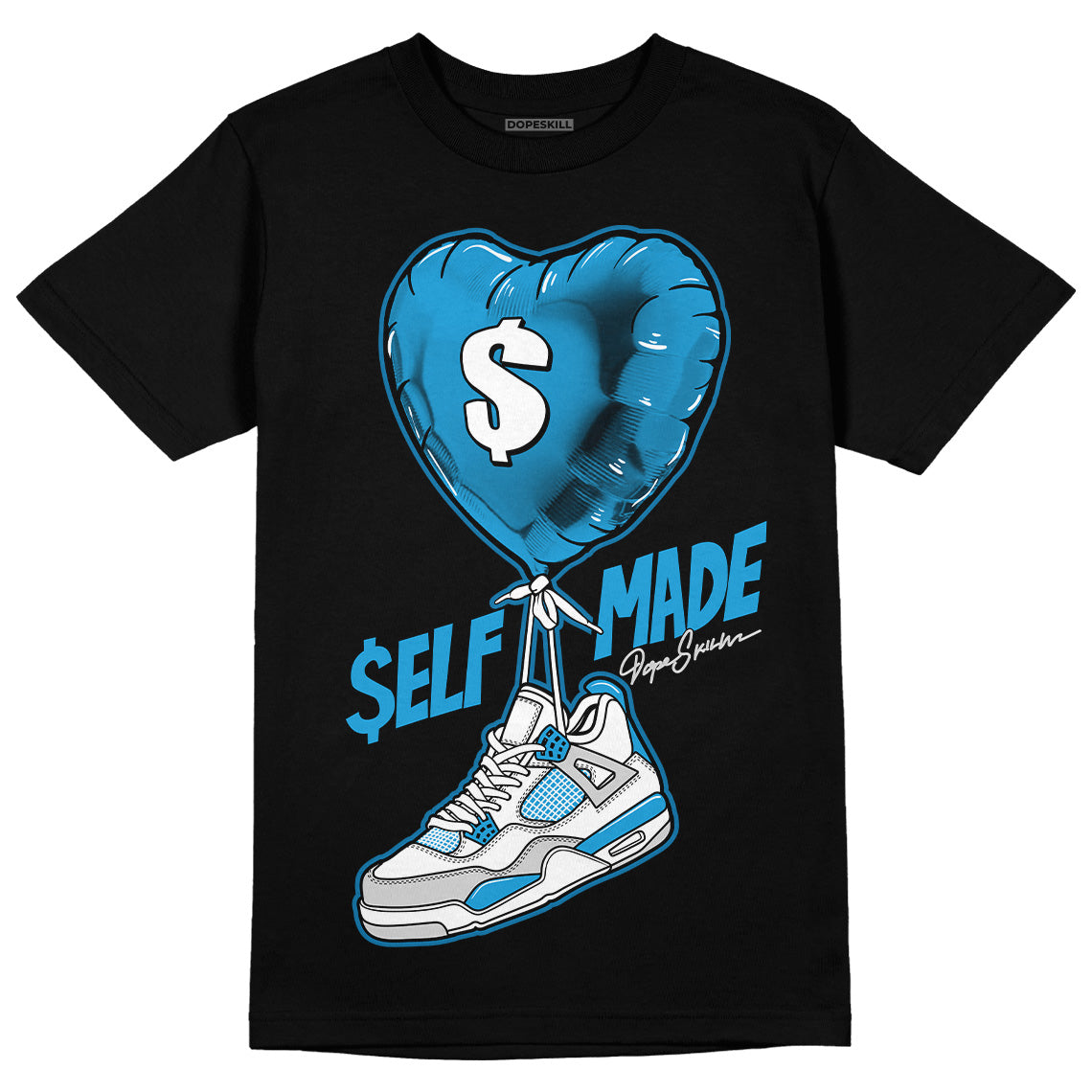 Military Blue 4s DopeSkill T-Shirt Self Made Graphic