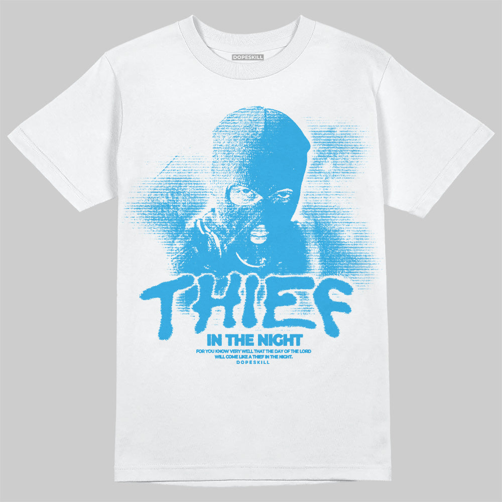 Military Blue 4s DopeSkill T-Shirt Thief In The Night Graphic