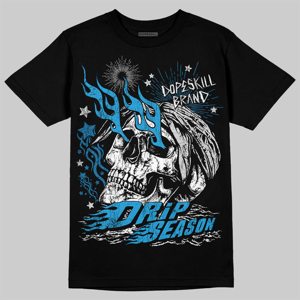 Military Blue 4s DopeSkill T-Shirt Drip Season Graphic