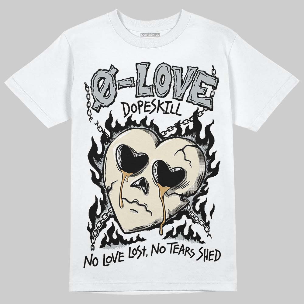 Reverse Metallic 5s DopeSkill T-Shirt Crying Heart Graphic