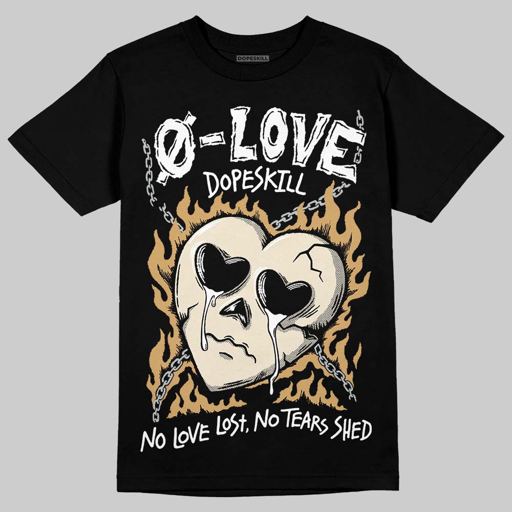 Reverse Metallic 5s DopeSkill T-Shirt Crying Heart Graphic