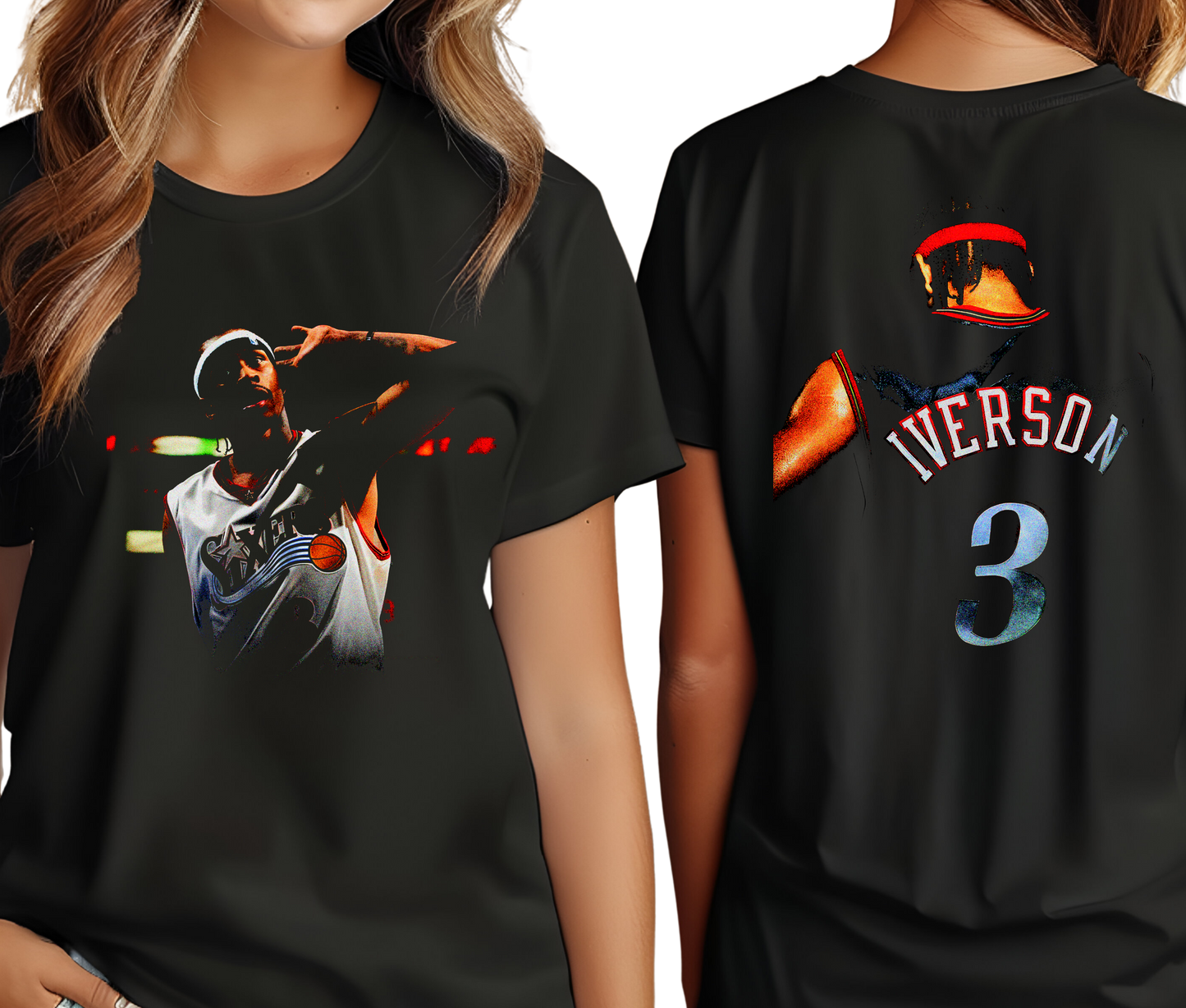 Allen Iverson The Answer Graphic Tee – NBA All-Star Retro Basketball T-Shirt, Vintage Streetwear Shirt