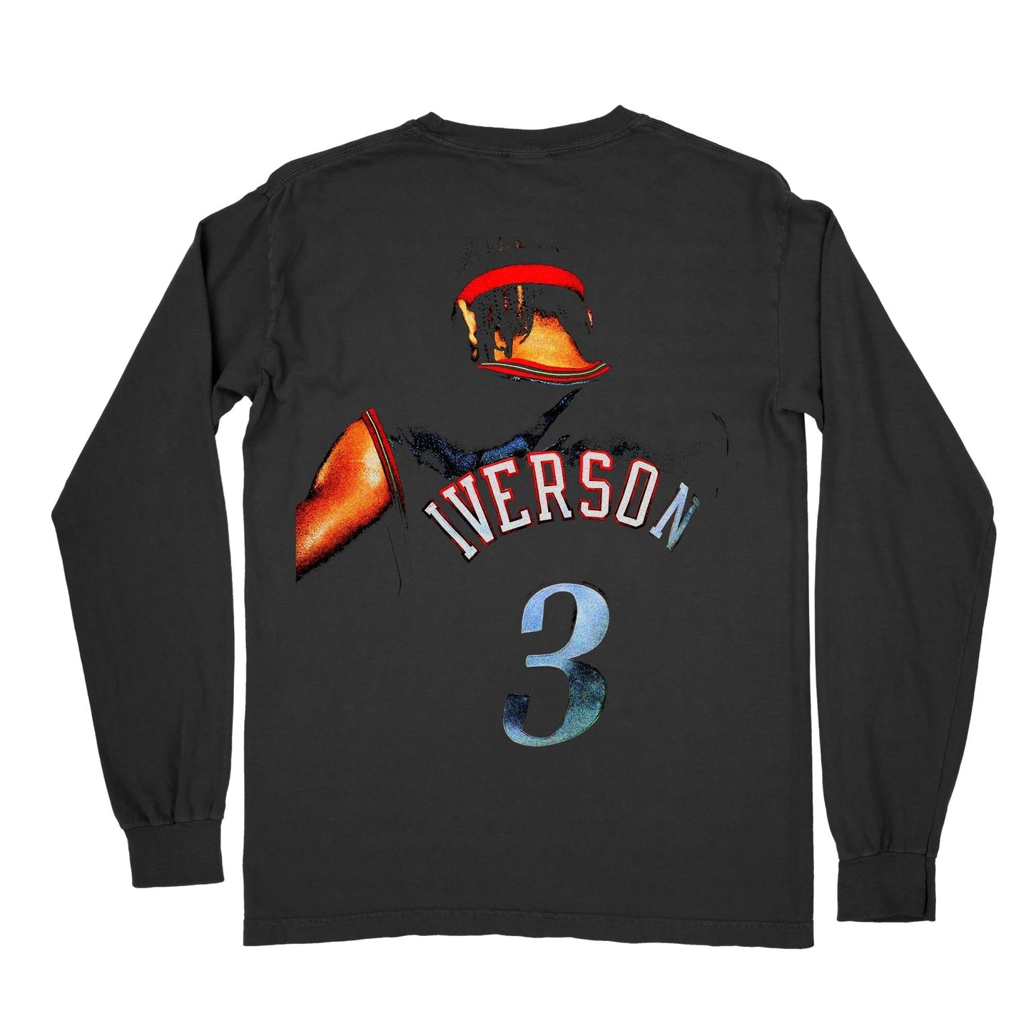 Allen Iverson The Answer Long Sleeve T-Shirt – NBA All-Star Retro Basketball Shirt, Vintage Streetwear Tee