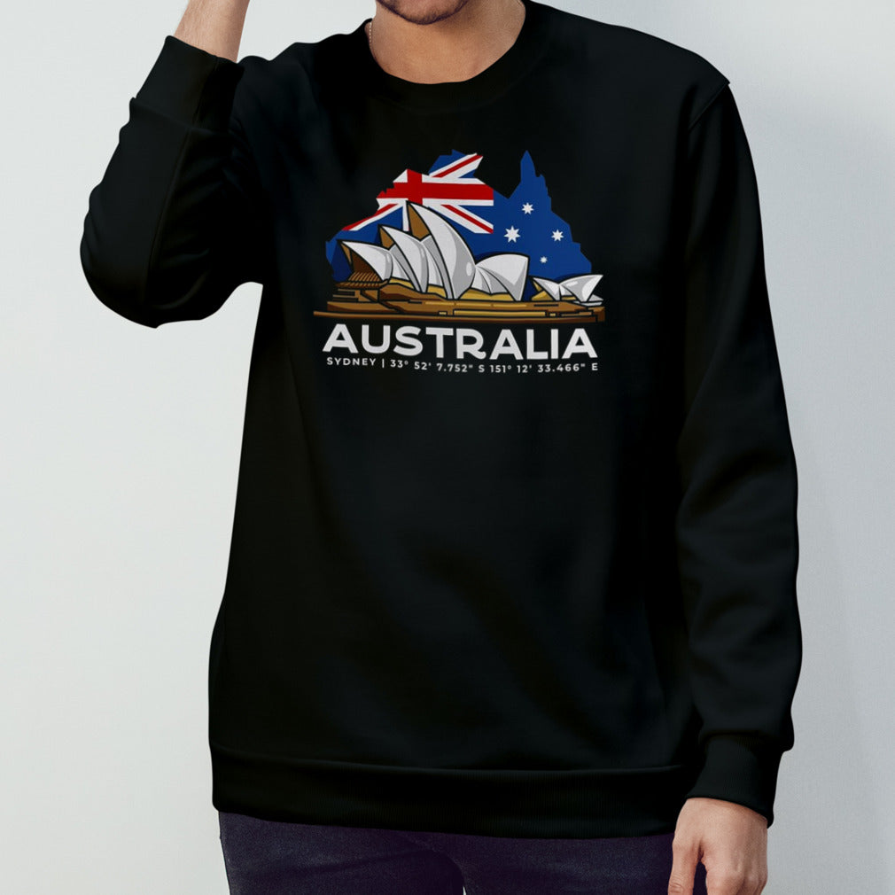 Australia Sydney Gps Coordinates Opera House shirt