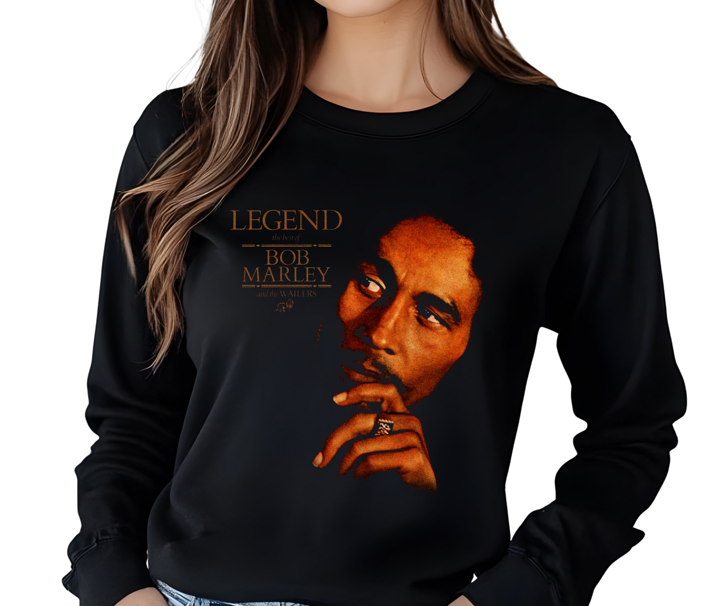 Bob Marley Retro 90s Reggae Long Sleeve T-Shirt – Vintage Streetwear Shirt, Iconic Music Artist Tee