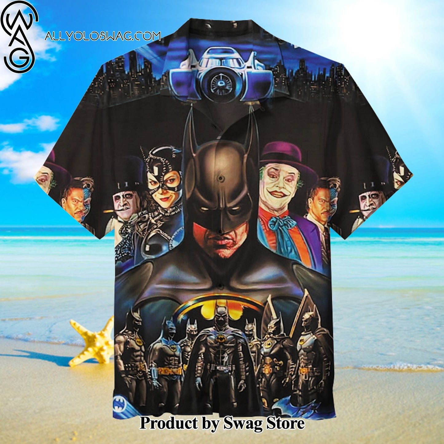 Batman Gender Neutral Hawaiian Shirt
