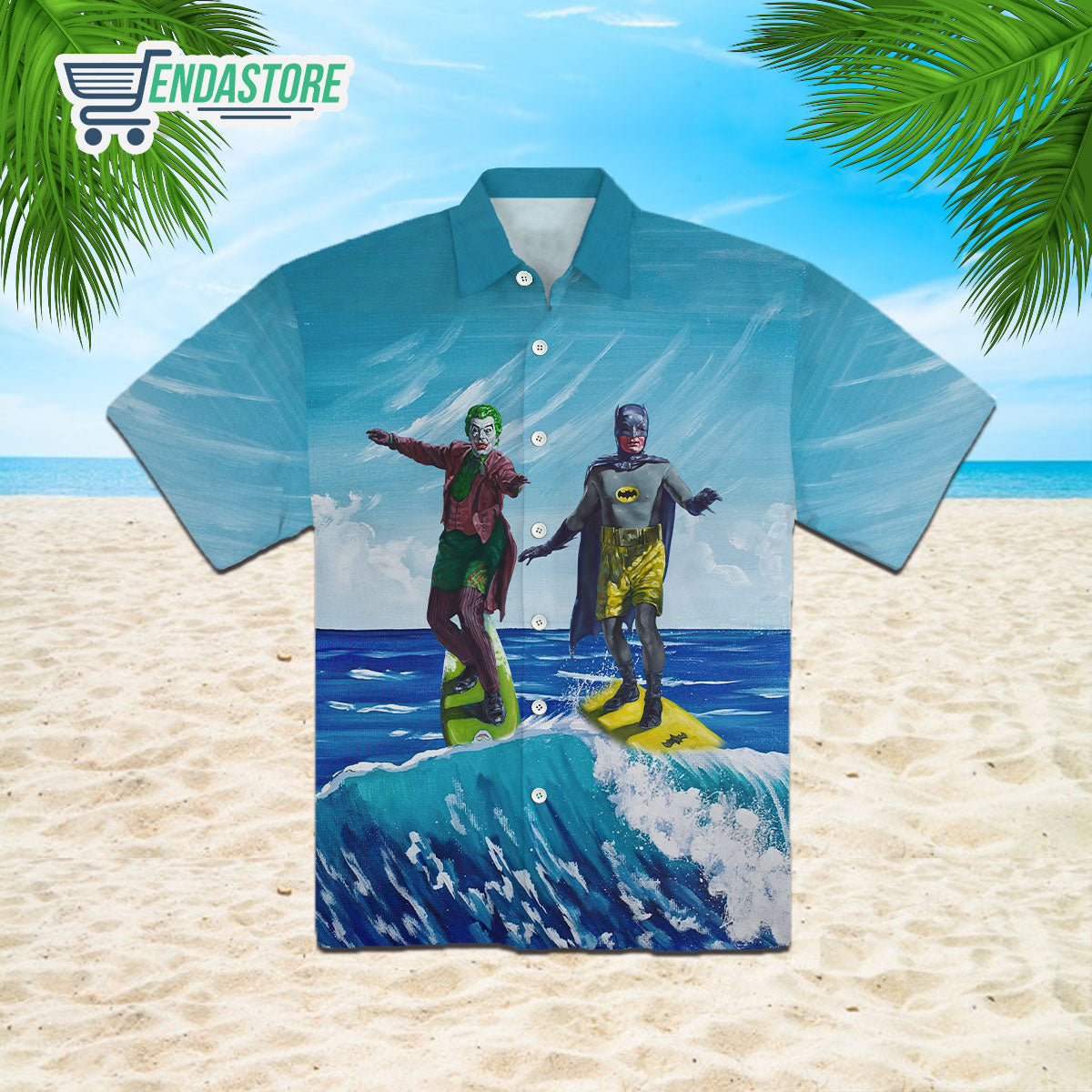 Batman Joker Surfing Hawaiian Shirt