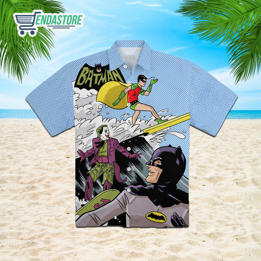Batman Joker Surfing Summer 3D Hawaiian Shirt