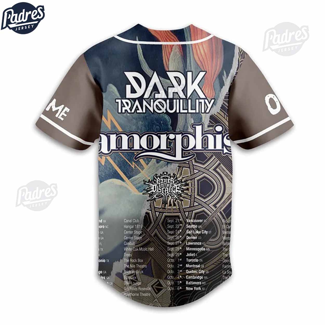 Custom Dark Tranquillity Band Baseball Jersey - Padres Jersey Oasis: Elevate Your Baseball Style Game