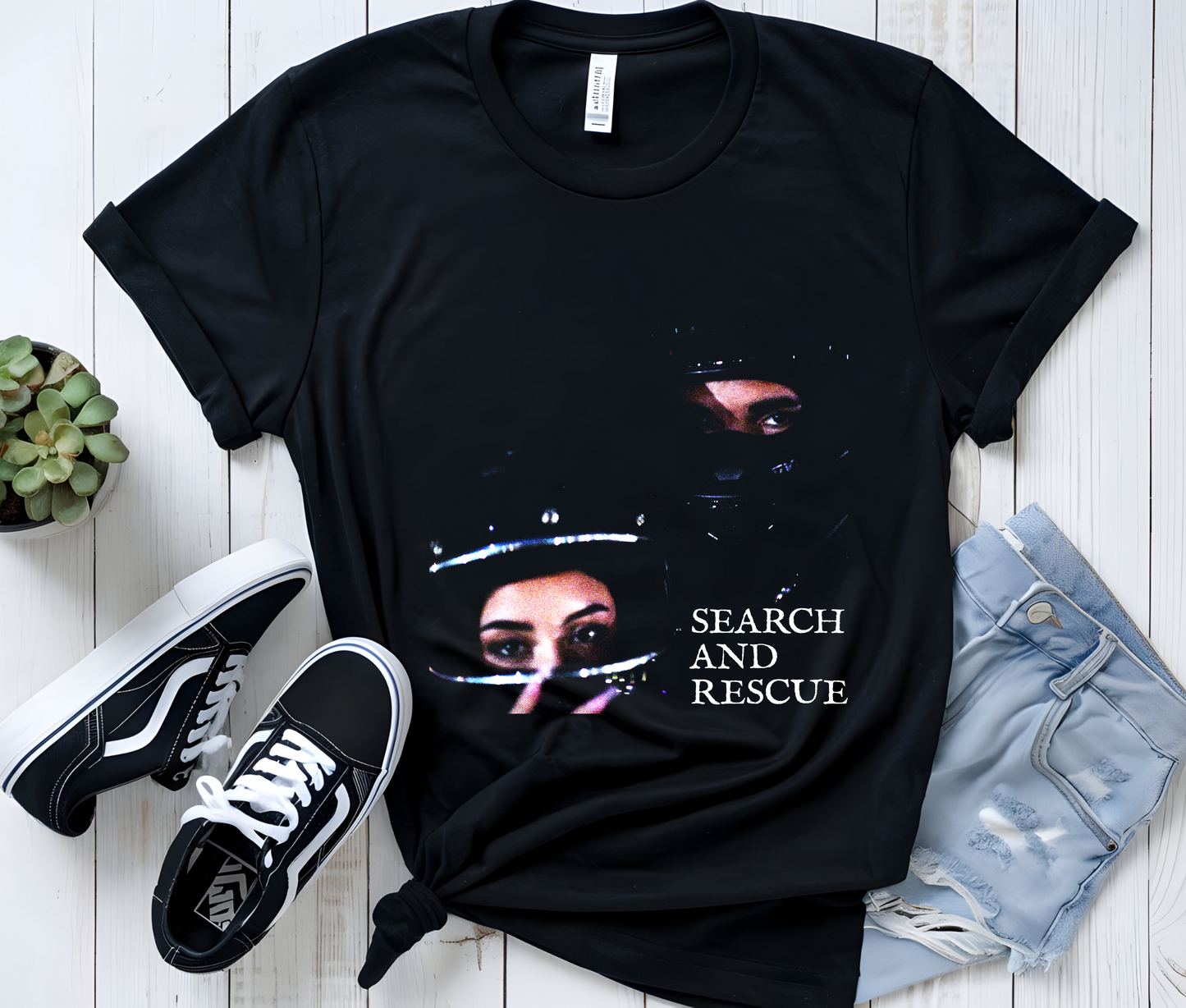 Drake Search and Rescue Graphic Tee – Vintage Hip Hop Streetwear T-Shirt, Concert Merch for Rap Fans