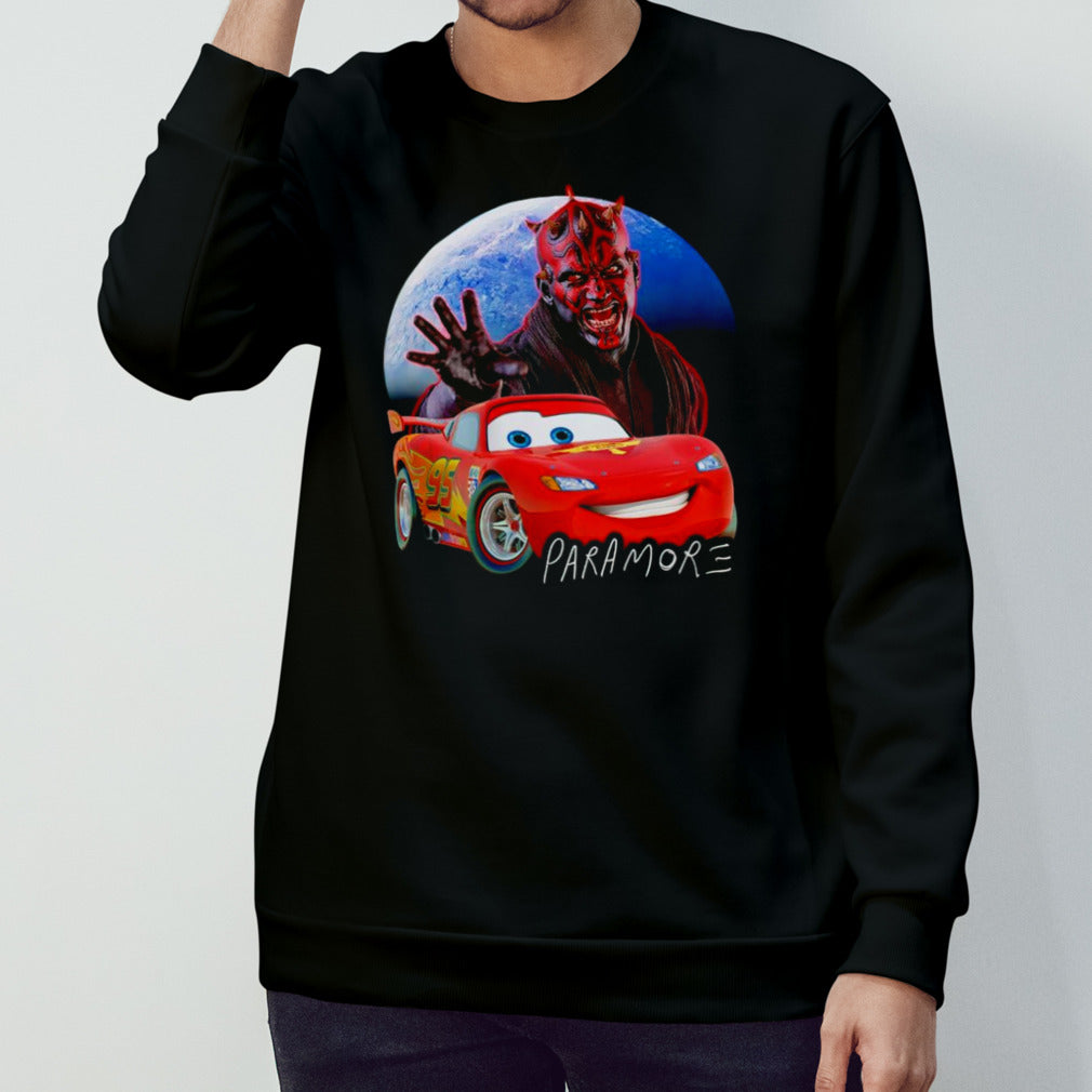 Darth Maul Lightning McQueen Paramore shirt
