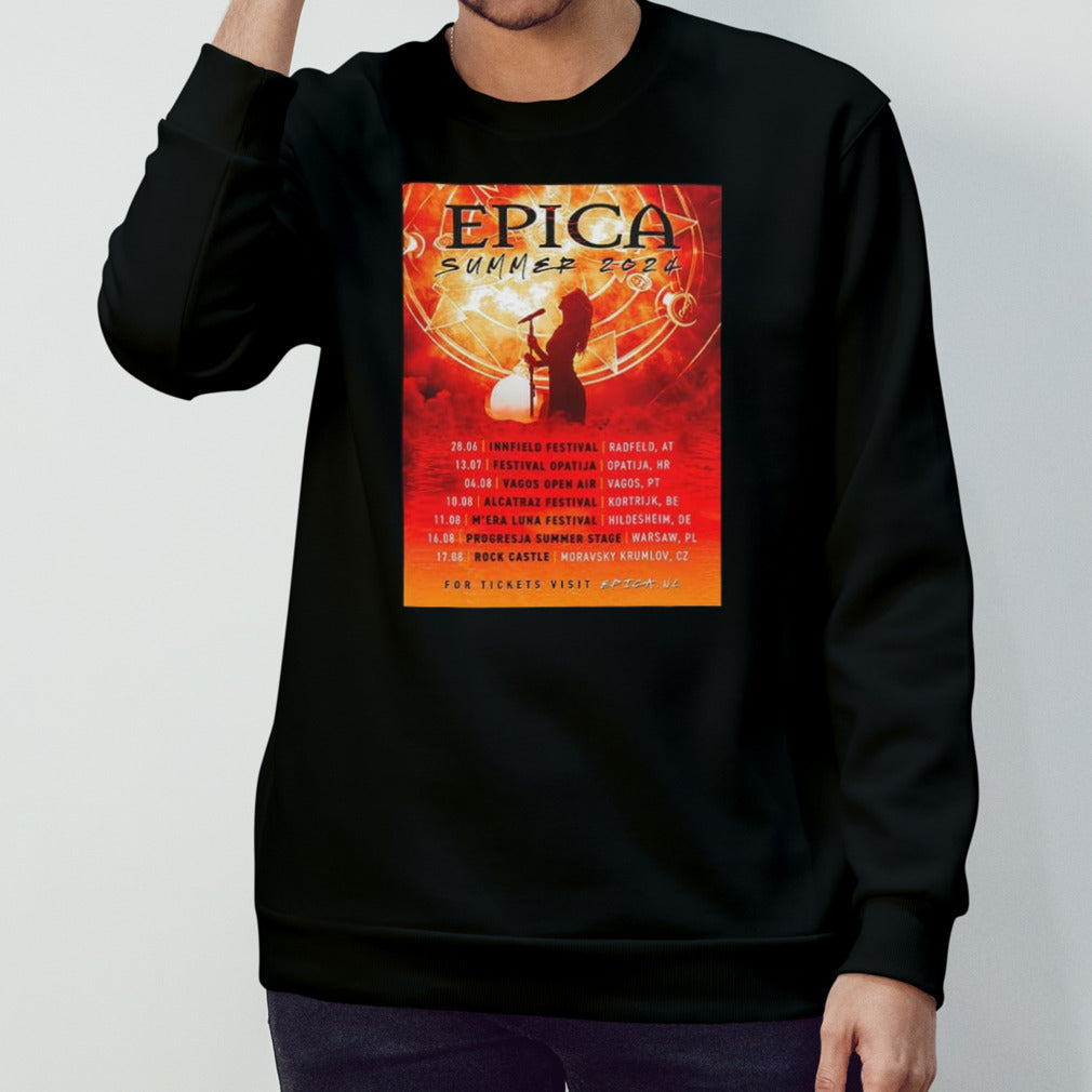 Epica Summer 2024 Tour Schedule List Date shirt