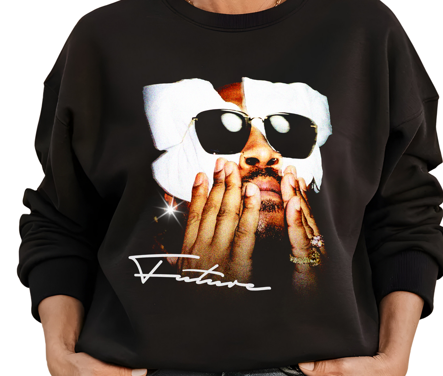 Future We Don’t Trust You Sweatshirt – Vintage Hip Hop Rap Sweater, Retro Streetwear for Music Fans