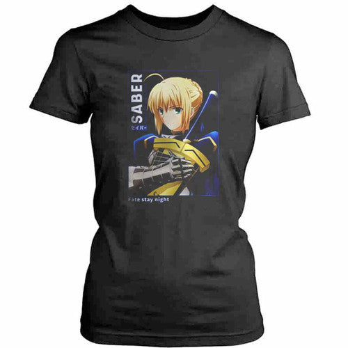 Fate Stay Night Saber Anime Fate Stay Night Womens T-Shirt Tee