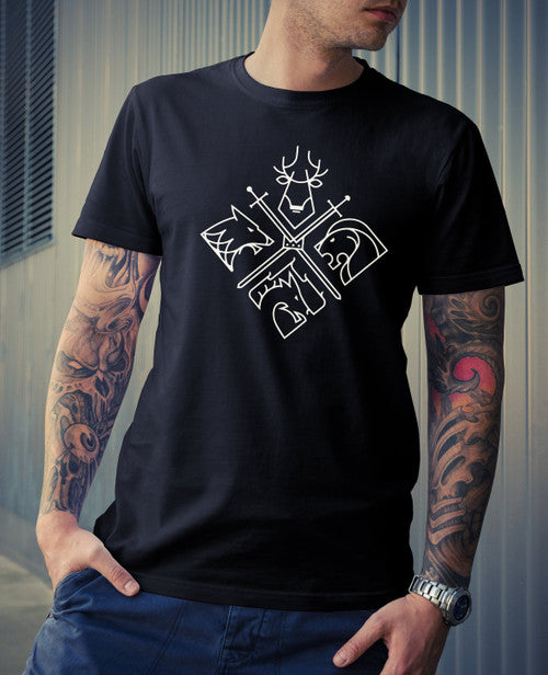 Got 4 House Game Of Thrones Man's T-Shirt Tee