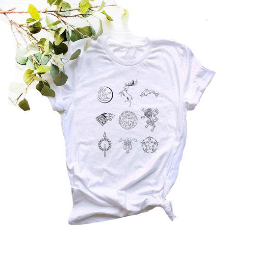 Got Gae Of Thones Houses Women's T-Shirt Tee
