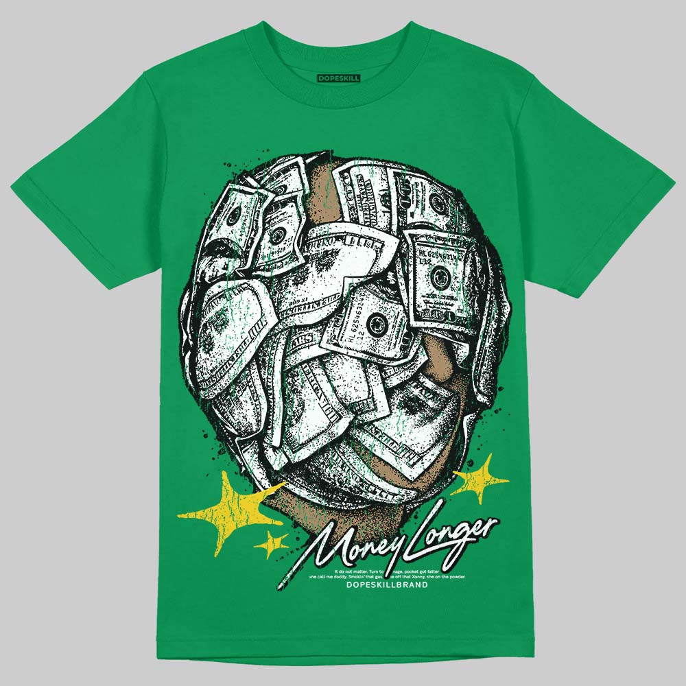 Green Collection DopeSkill T-Shirt Money Longer Graphic