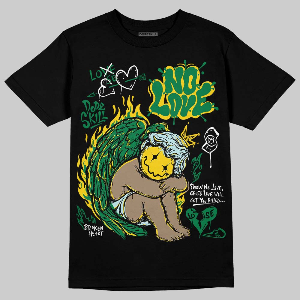 Green Collection DopeSkill T-Shirt No Love Graphic