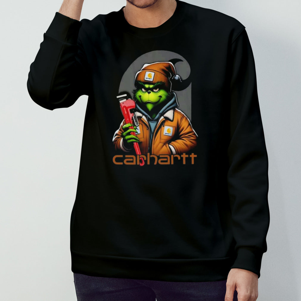 Grinch Carhartt Clothes Mechanic T-shirt