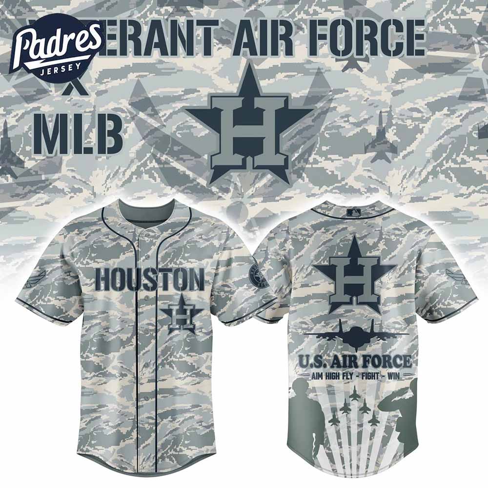 Houston Astros Veteran US Air Force 2025 Baseball Jersey - Padres Jersey Oasis: Elevate Your Baseball Style Game