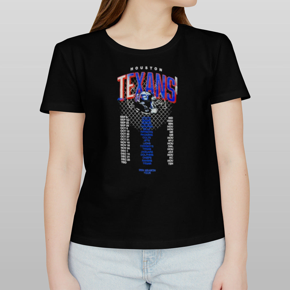 Houston Texans National Football League Schedule 2024 Season Tour Shirt