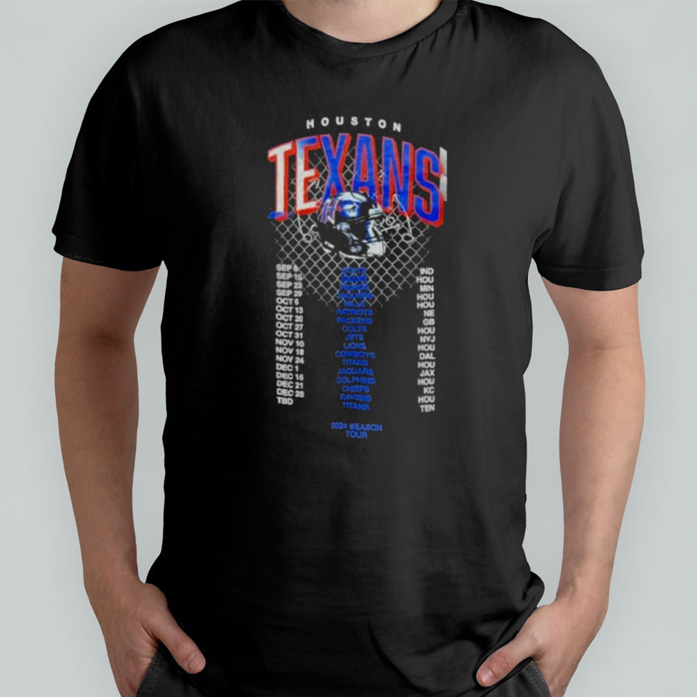 Houston Texans National Football League Schedule 2024 Season Tour Shirt