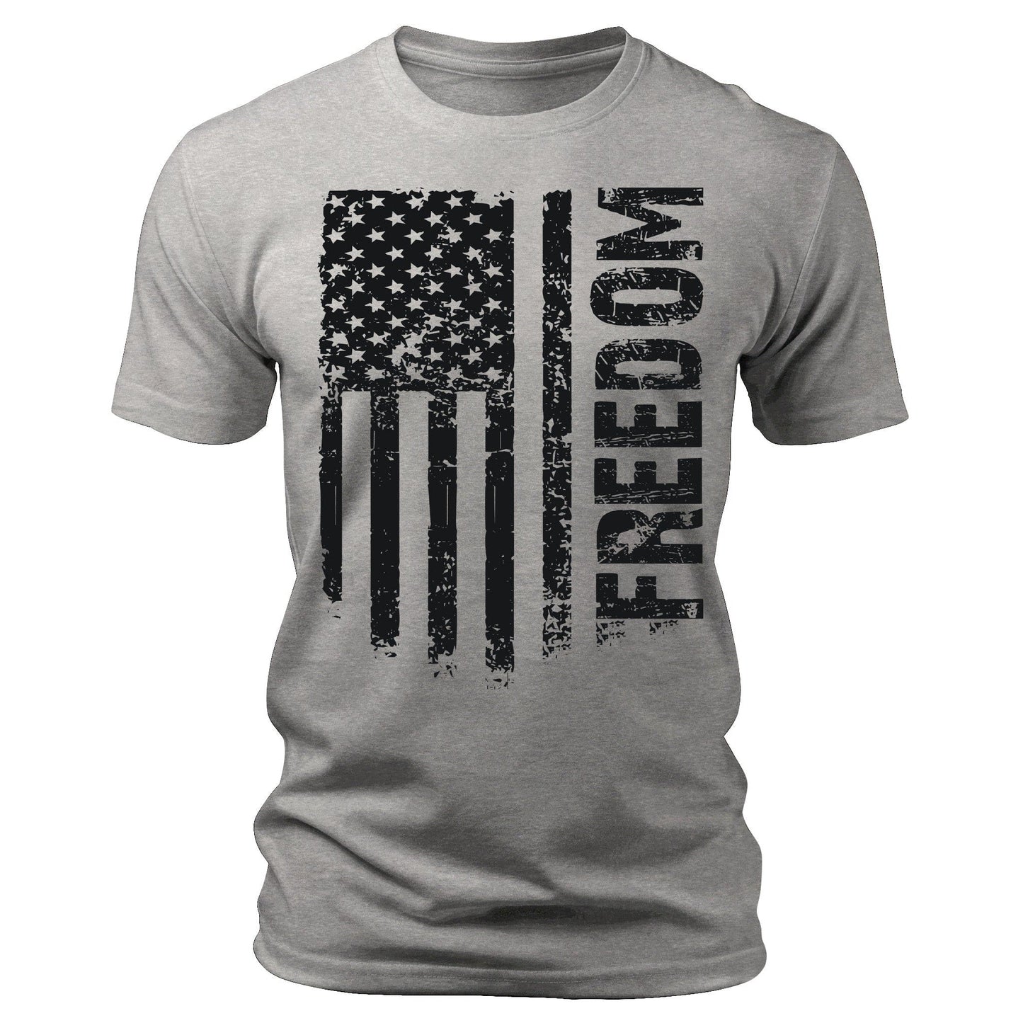 Men's Flag T-Shirts Patriotic Freedom Short Sleeve Crewneck Graphic Tees