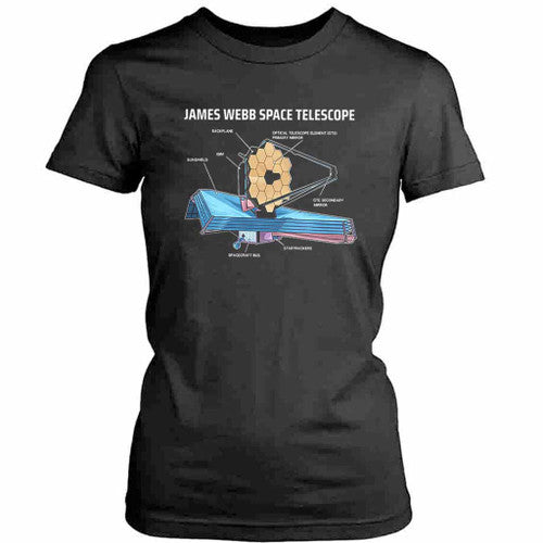 James Webb Space Graphic Telescope Womens T-Shirt Tee