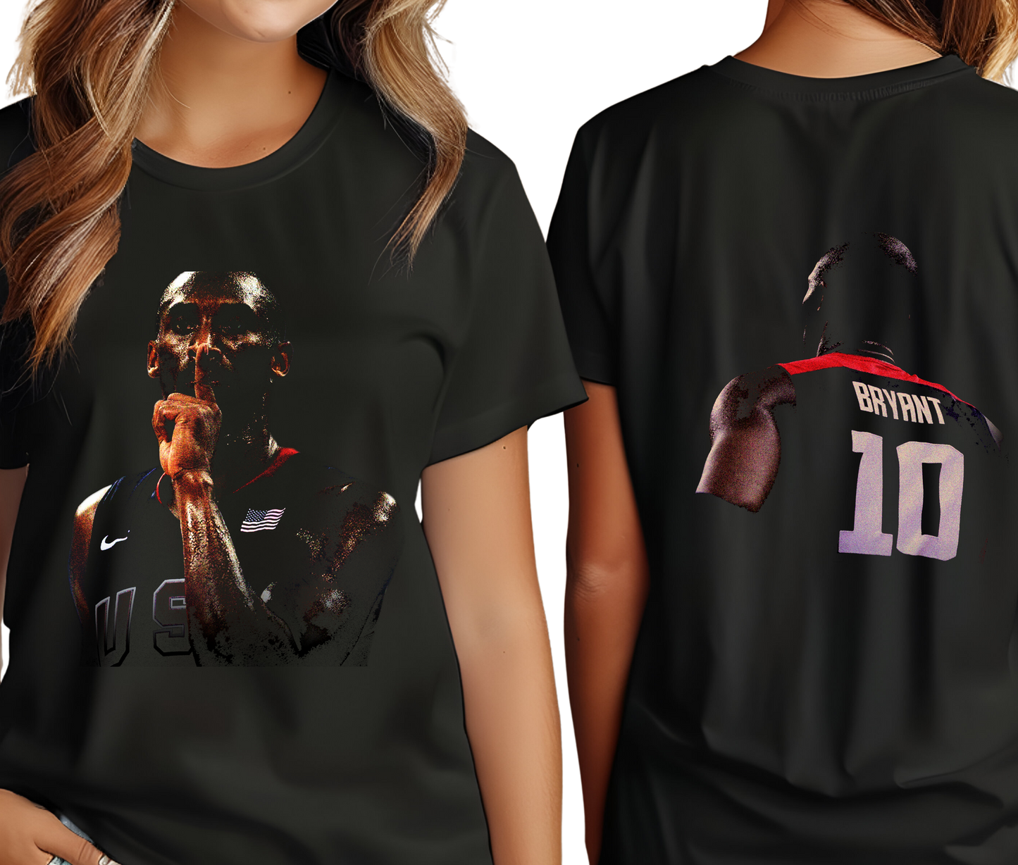 Kobe Bryant Vintage Graphic T-Shirt – Rare NBA Basketball Shirt, Retro Basketball Tee