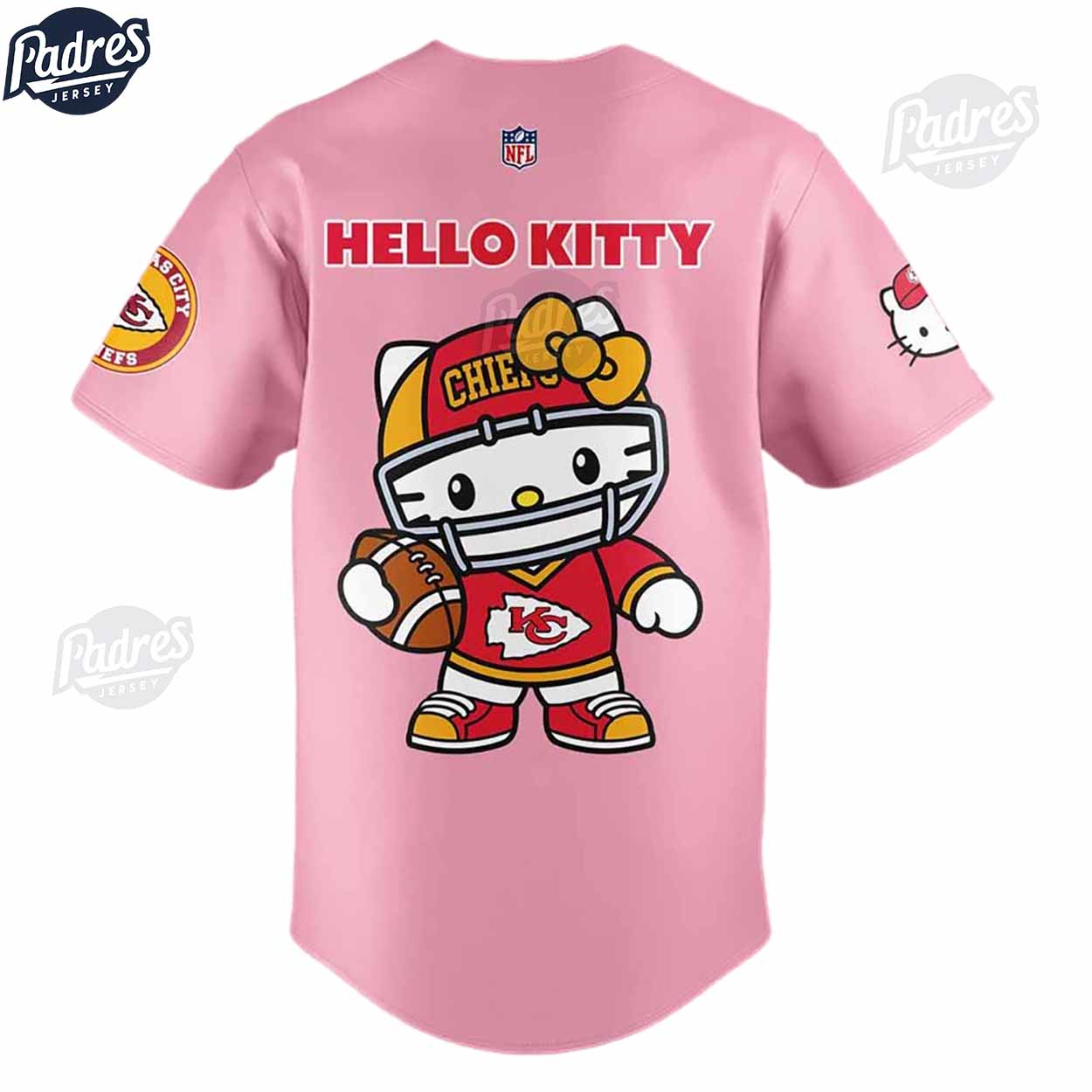 Kansas City Chiefs Hello Kitty Pink Baseball Jersey Outfit - Padres Jersey Oasis: Elevate Your Baseball Style Game