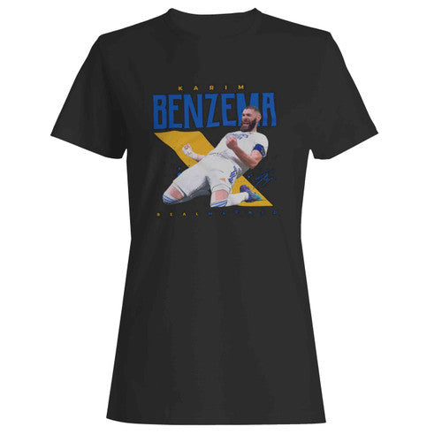Karim Benzema Vintage Football Women's T-Shirt Tee