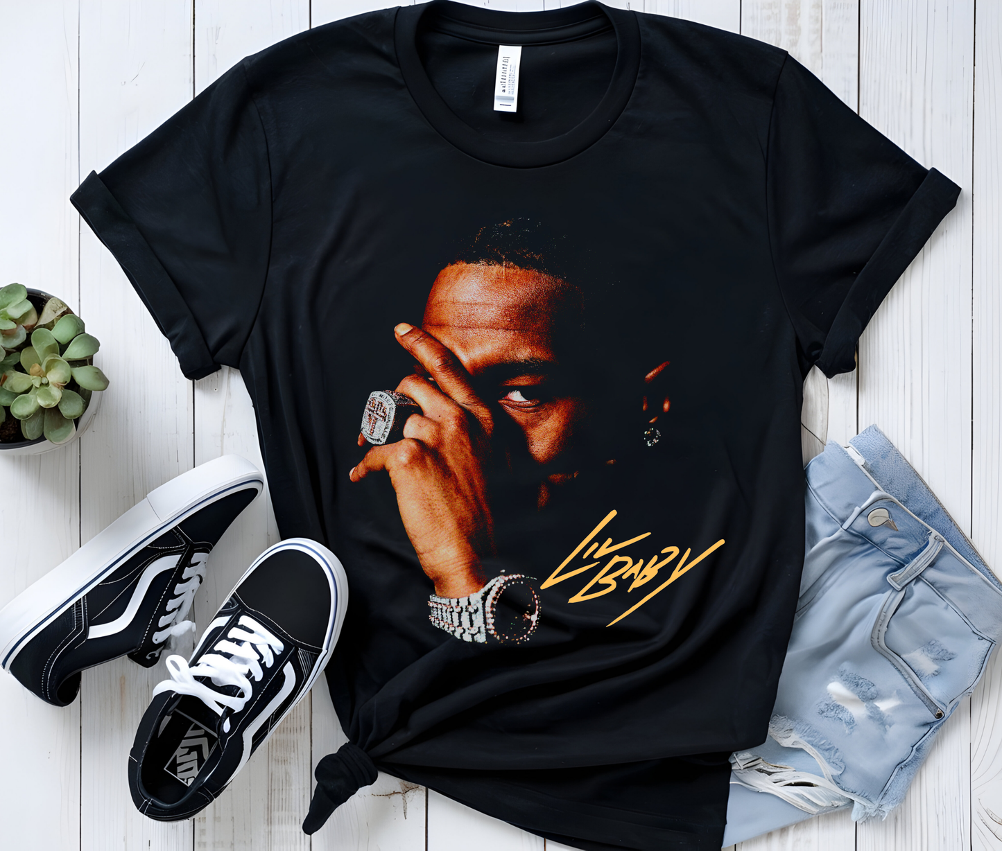Lil Baby Graphic T-Shirt – My Turn Rap Tee – Vintage Hip Hop Streetwear for Music Fans and Collectors